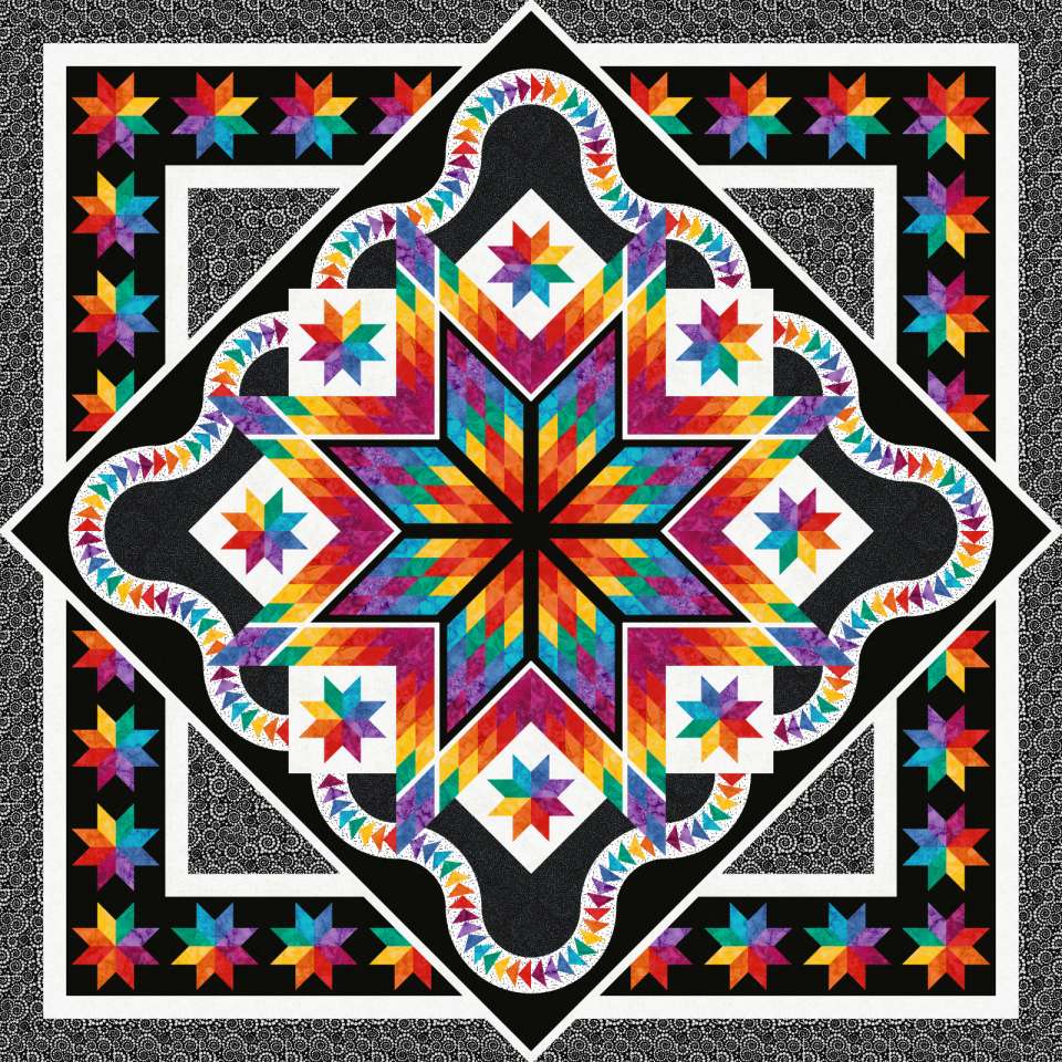 Arctic Star Queen Quilt Pattern